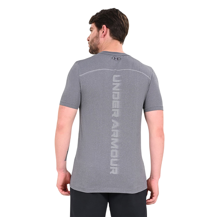 REMERA UA RUSH SEAMLESS WORDMARK SS