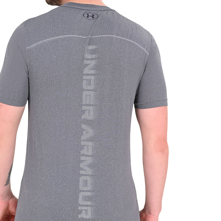 REMERA UA RUSH SEAMLESS WORDMARK SS