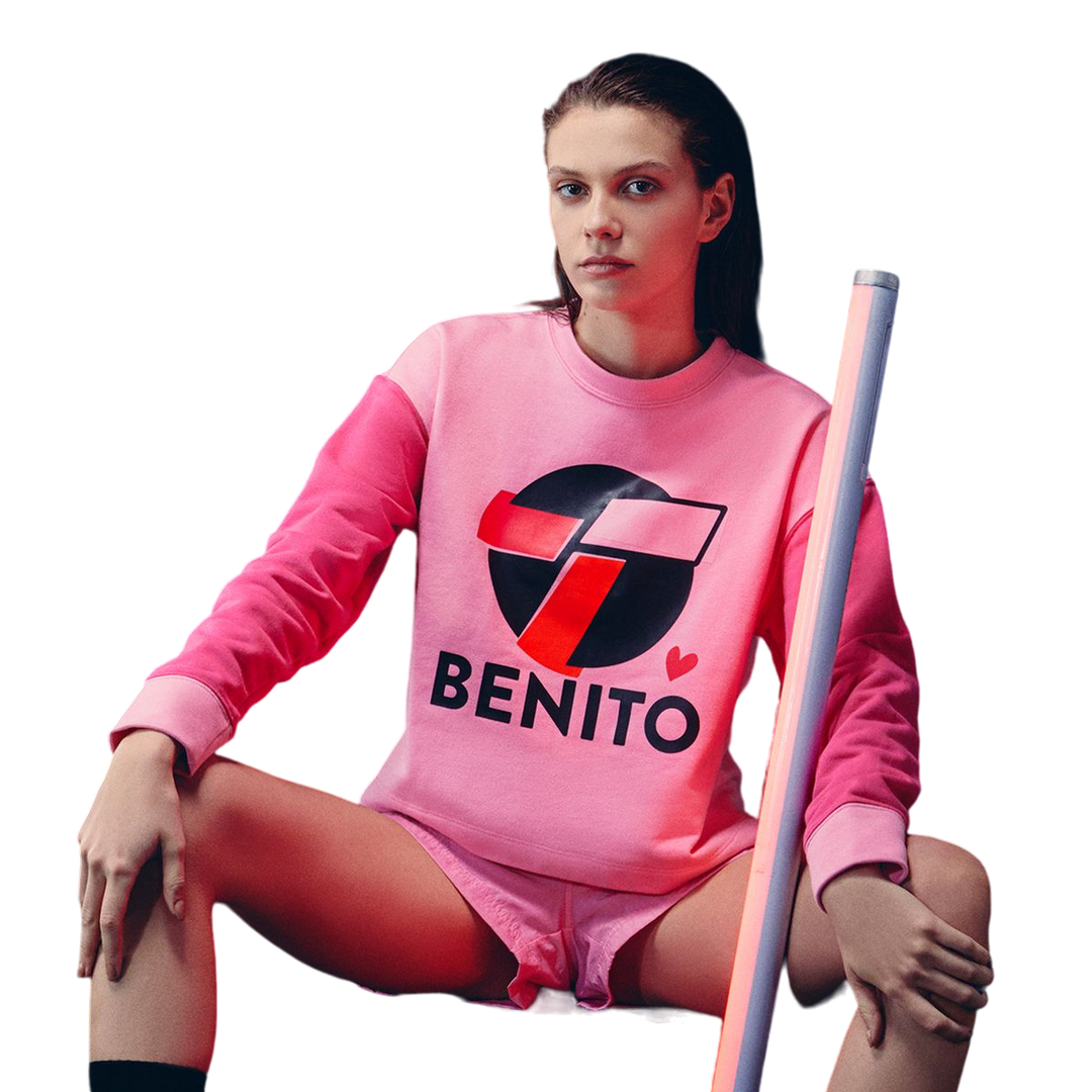 BUZO MUJER OVERSIZE CREW - TOPPER x BENITO