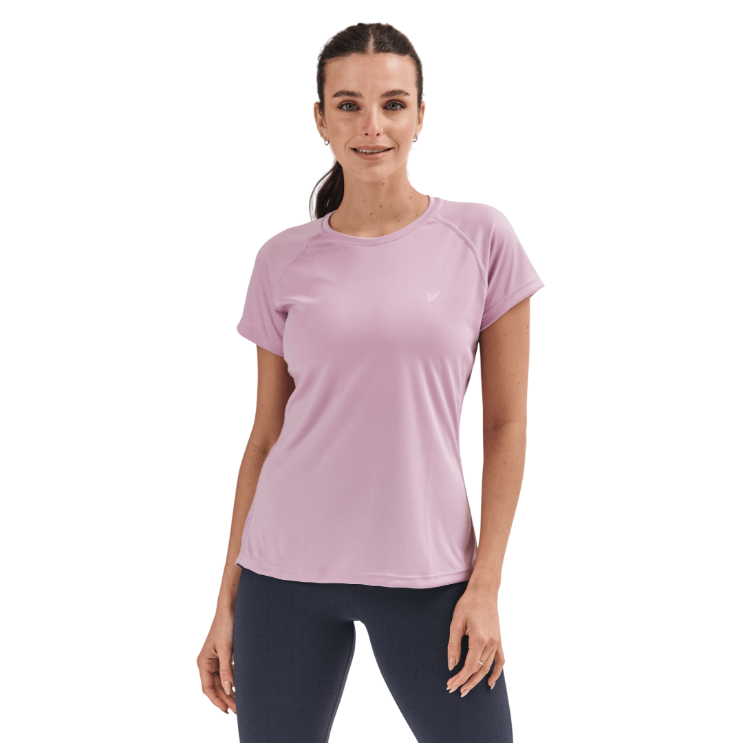 Remera deportiva de secado rápido Lila