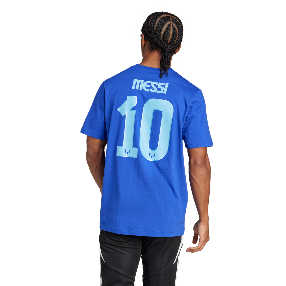 Remera Messi Numero y Logo Estampada