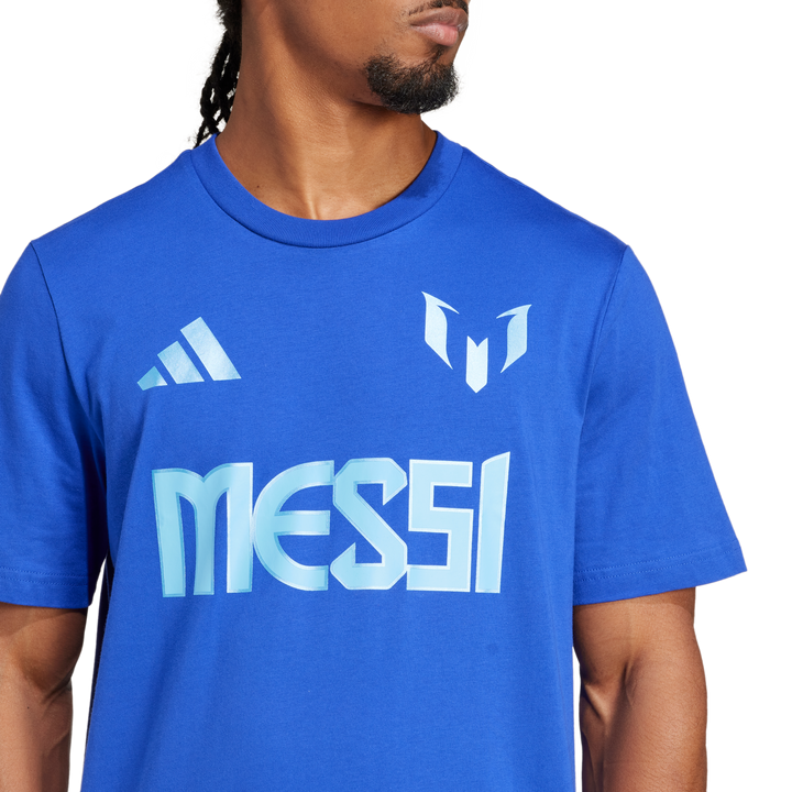 Remera Messi Numero y Logo Estampada