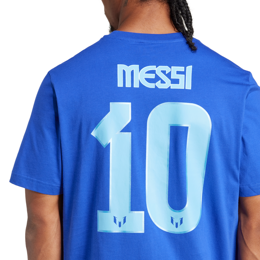 Remera Messi Numero y Logo Estampada