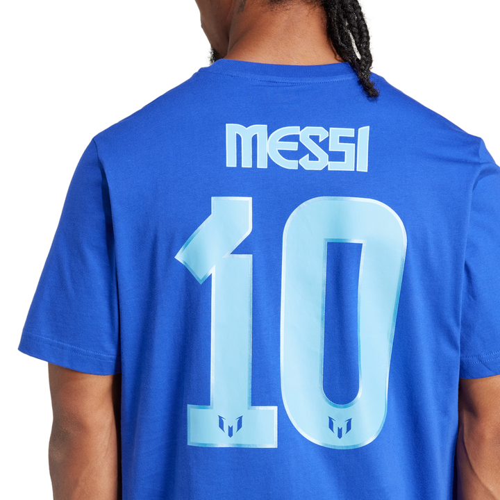 Remera Messi Numero y Logo Estampada