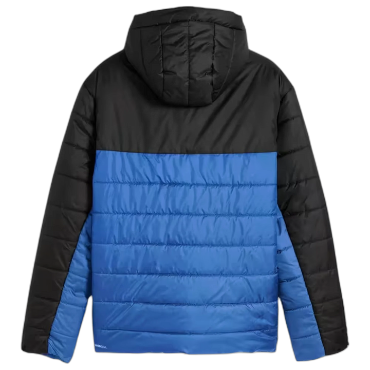 Campera Puma ESS Hooded Padded Jacket Hombre Azul Negro