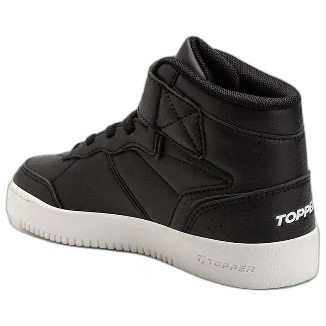 Zapatillas Topper Terre Mid Kids Negro Botita Urbana Niños