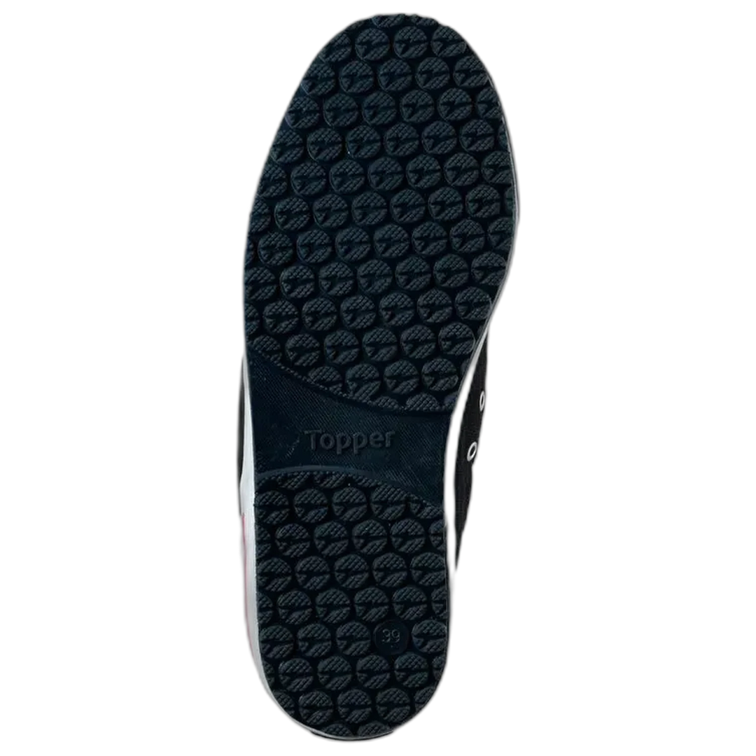 Zapatillas Topper Nova Low Negro Lona Casual Unisex