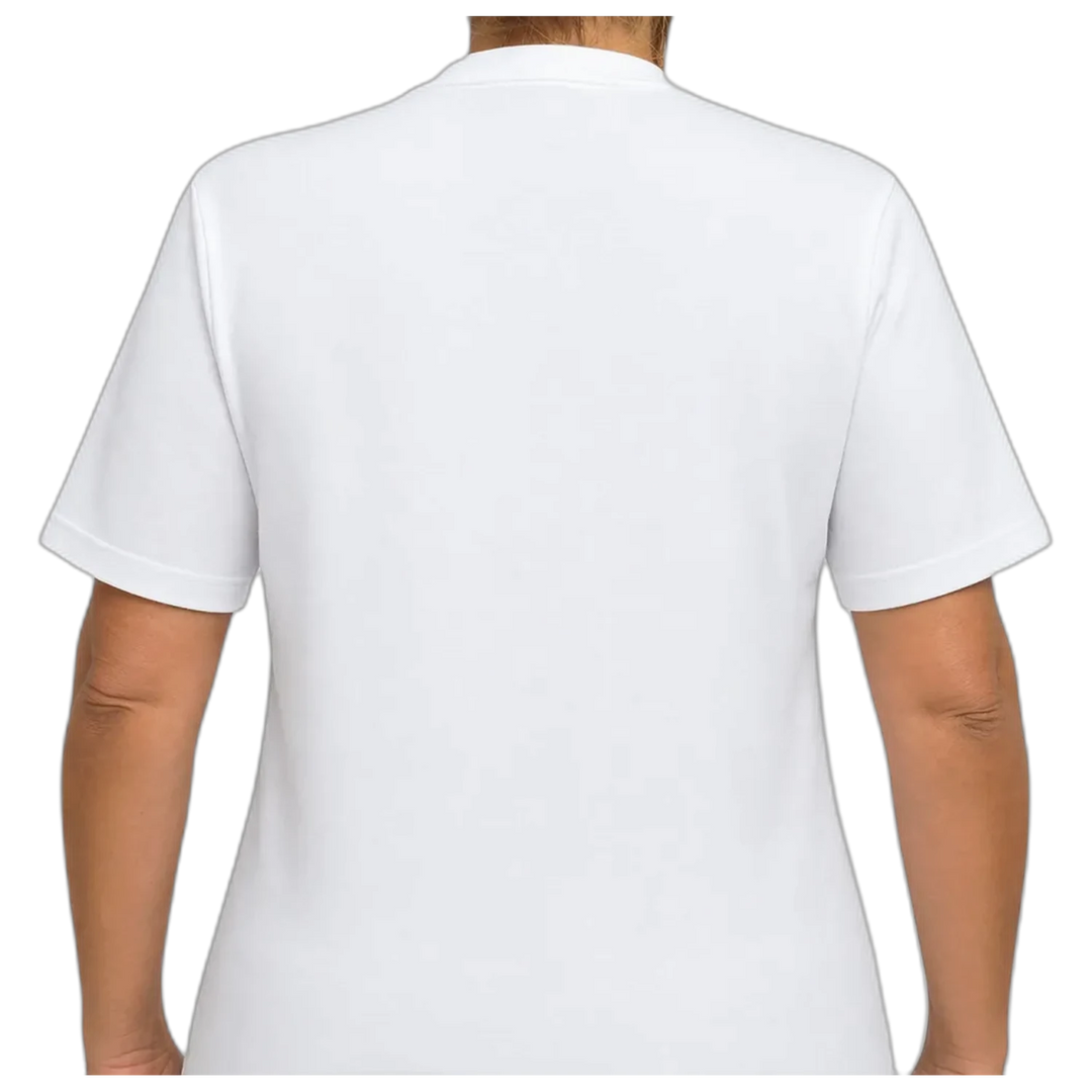 Remera Reebok Leopard Mujer Blanca