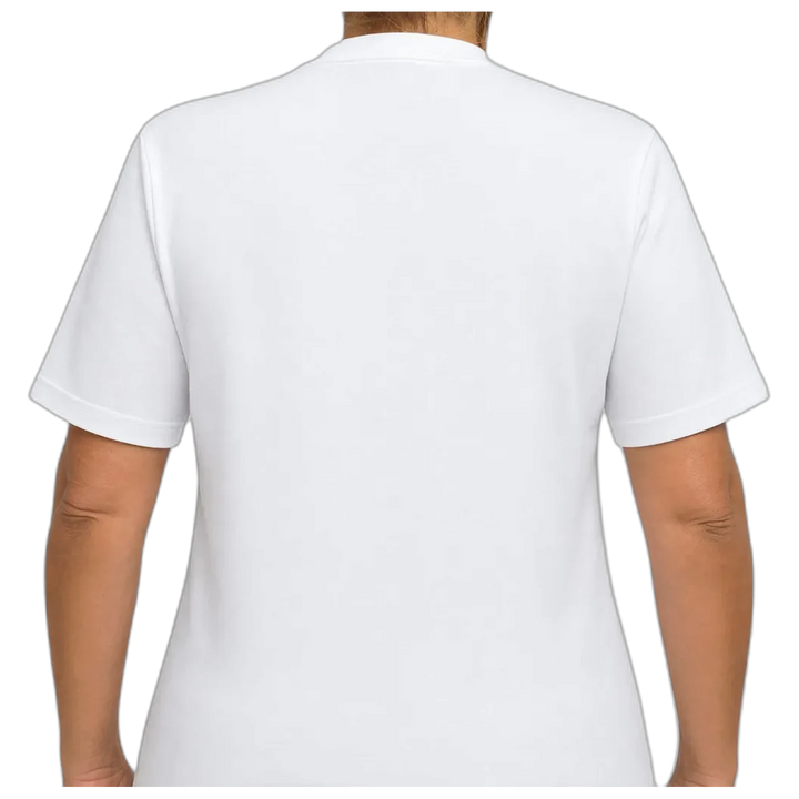Remera Reebok Leopard Mujer Blanca