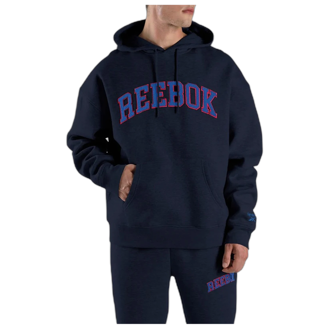 Buzo Reebok Freshman Hoodie Hombre Azul Marino