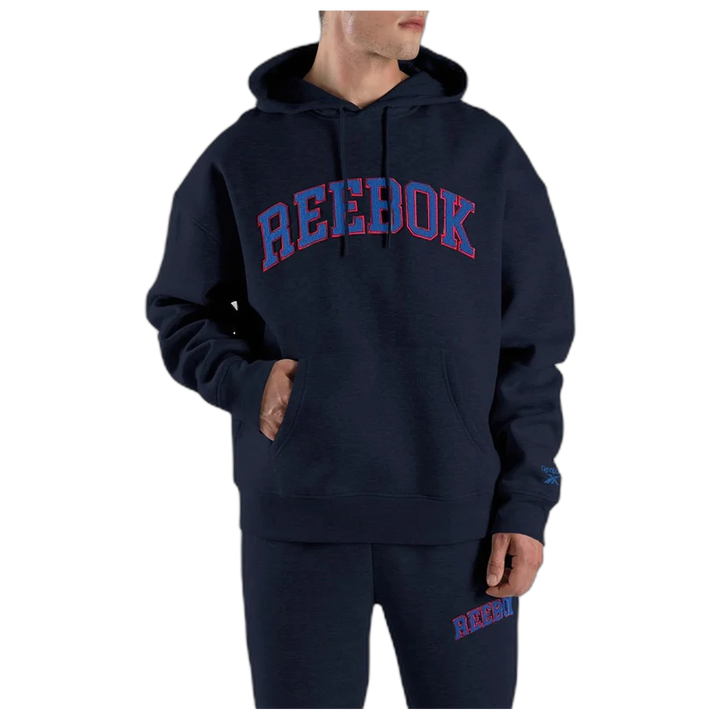 Buzo Reebok Freshman Hoodie Hombre Azul Marino