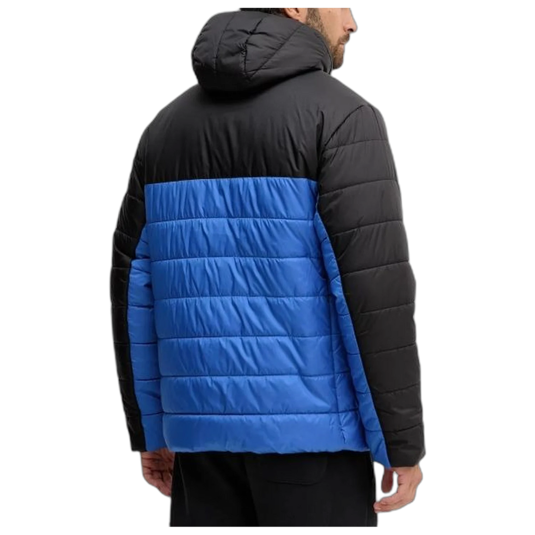 Campera Puma ESS Hooded Padded Jacket Hombre Azul Negro
