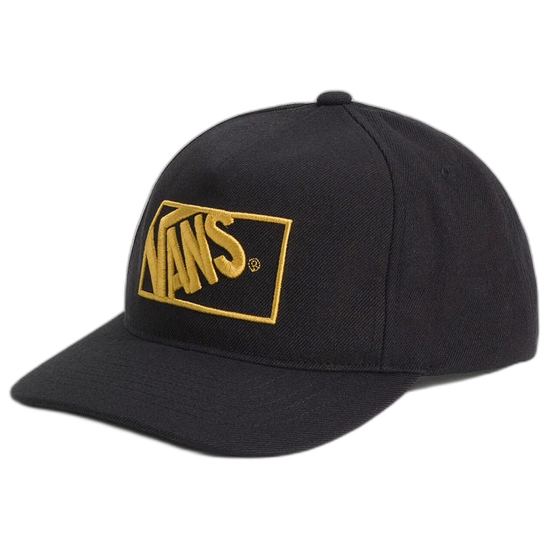 Gorra Vans Formula Snapback Negra 5 Paneles Ajustable