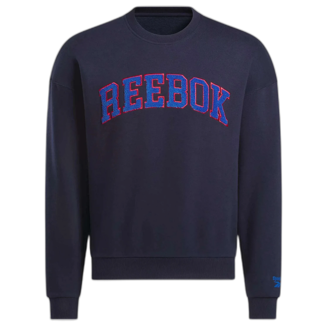 Buzo Reebok Crew Vector Hombre Azul Marino