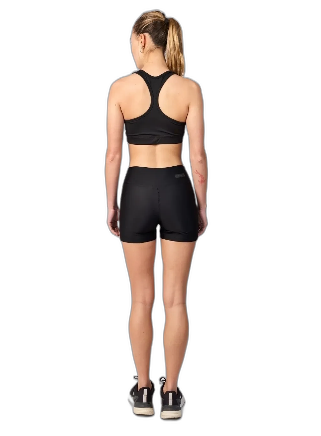 CALZA SHORT TRICOT NEGRO