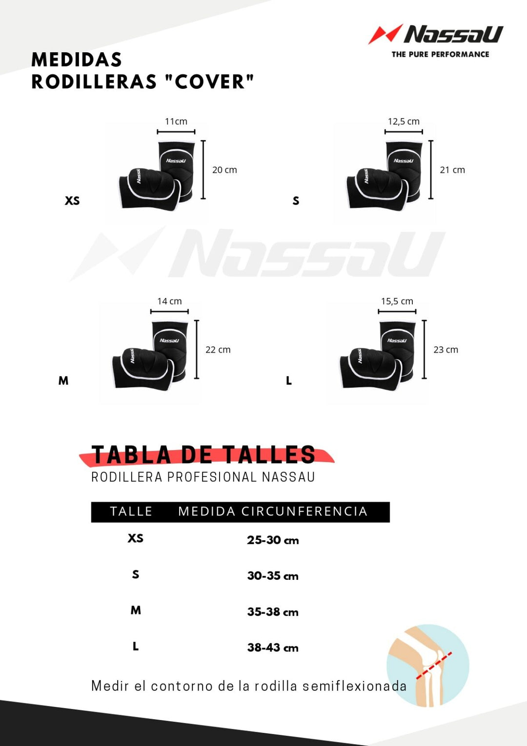 RODILLERA DE VOLEY PROFESIONAL NASSAU COVER