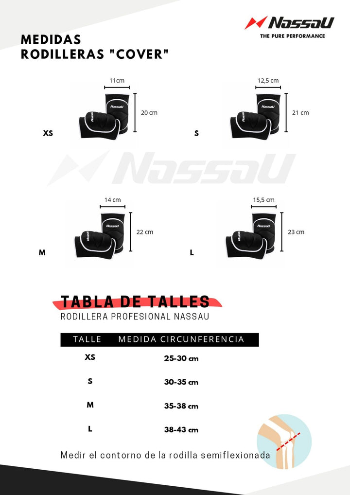RODILLERA DE VOLEY PROFESIONAL NASSAU COVER