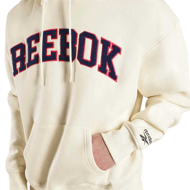 Buzo Reebok Freshman Hoodie Hombre Beige