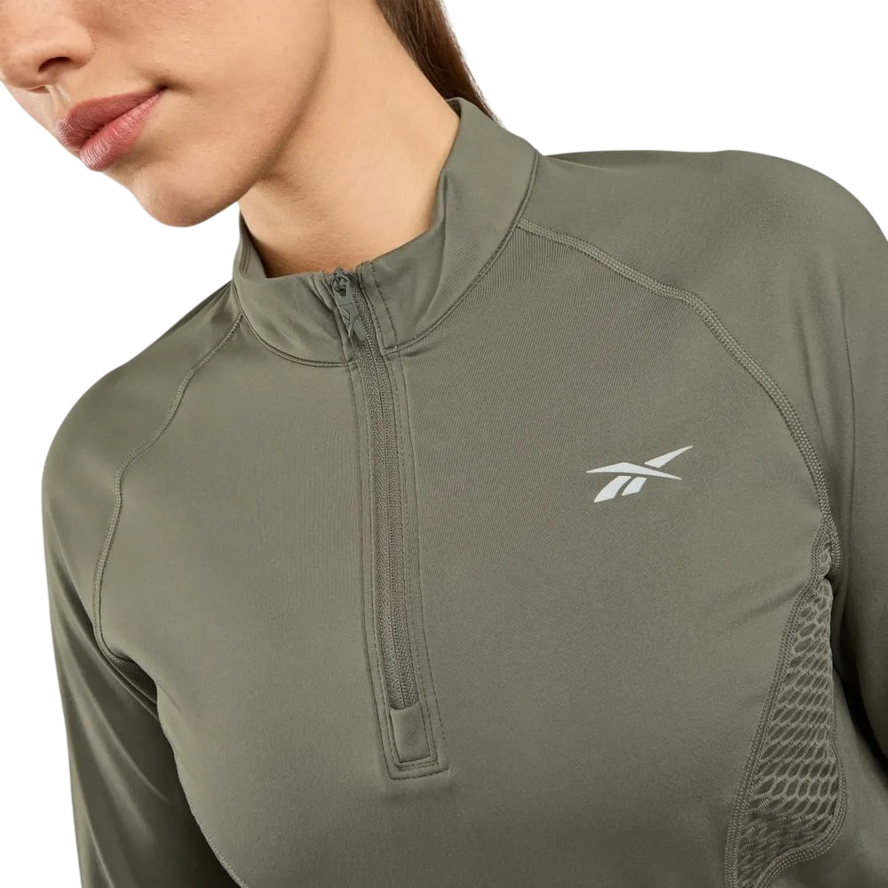 Buzo Reebok Running 1/4 Zip Mujer