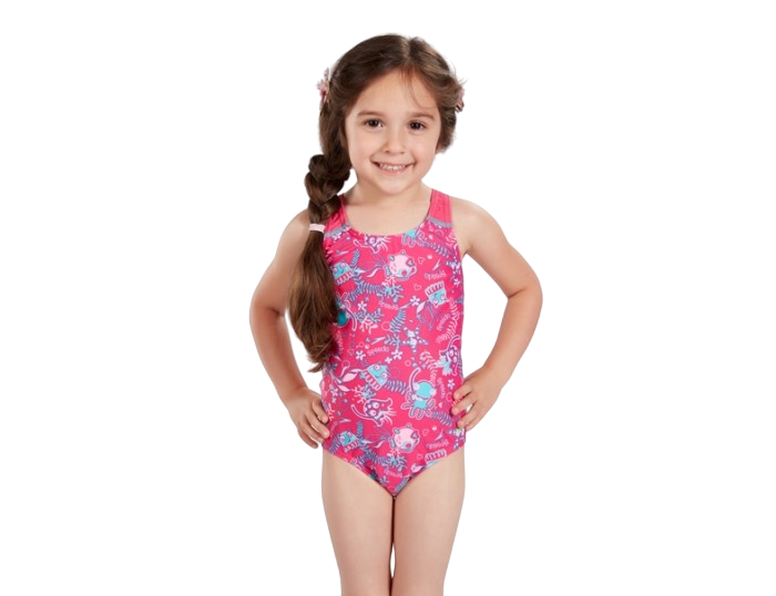 Malla Natacion Speedo Seasquad Allover Nena Enteriza