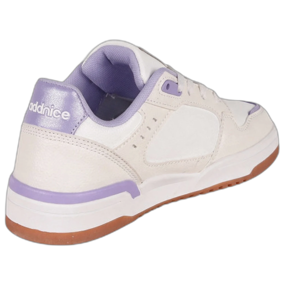 Zapatillas Addnice Skate Max Niño Blanca-Lila