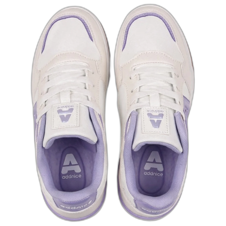 Zapatillas Addnice Skate Max Niño Blanca-Lila