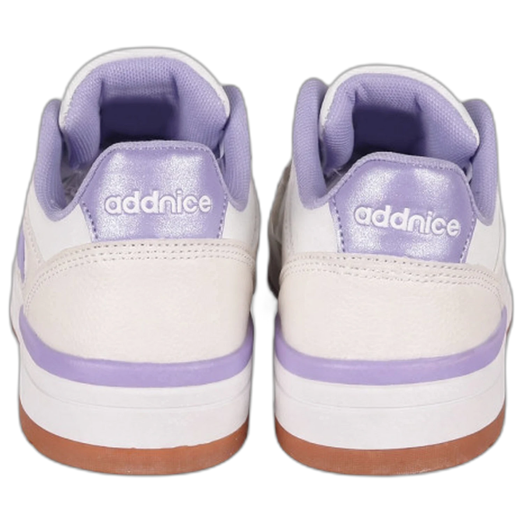 Zapatillas Addnice Skate Max Niño Blanca-Lila
