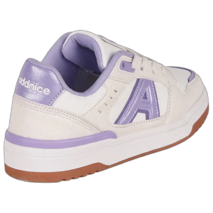 Zapatillas Addnice Skate Max Niño Blanca-Lila