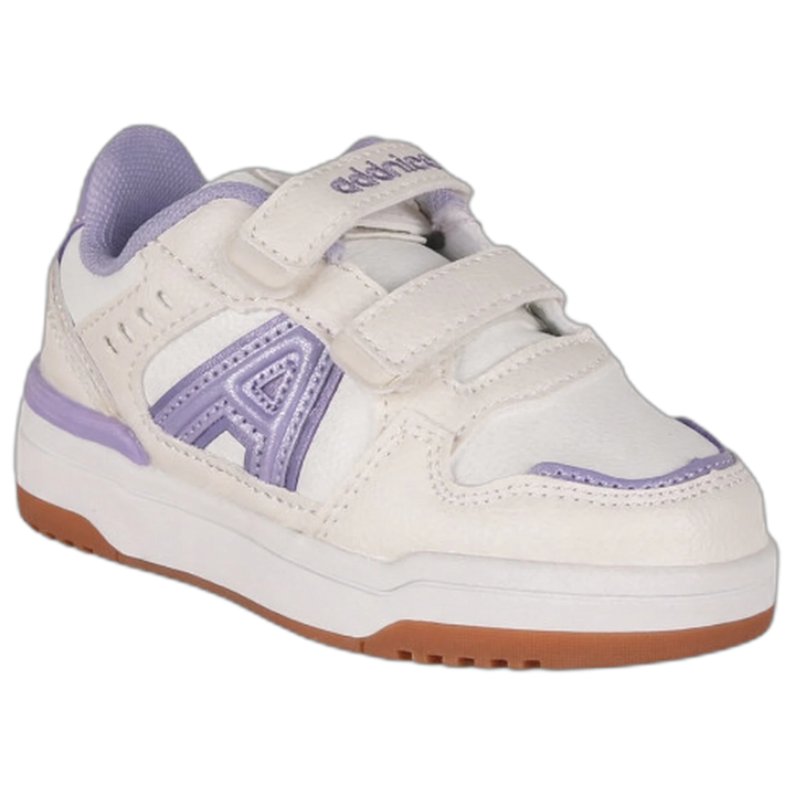 Zapatillas Addnice Skate Max Velcro Niña Blanca-Lila