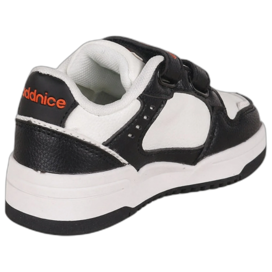 Zapatillas Addnice Skate Max Velcro Niño Negro-Naranja