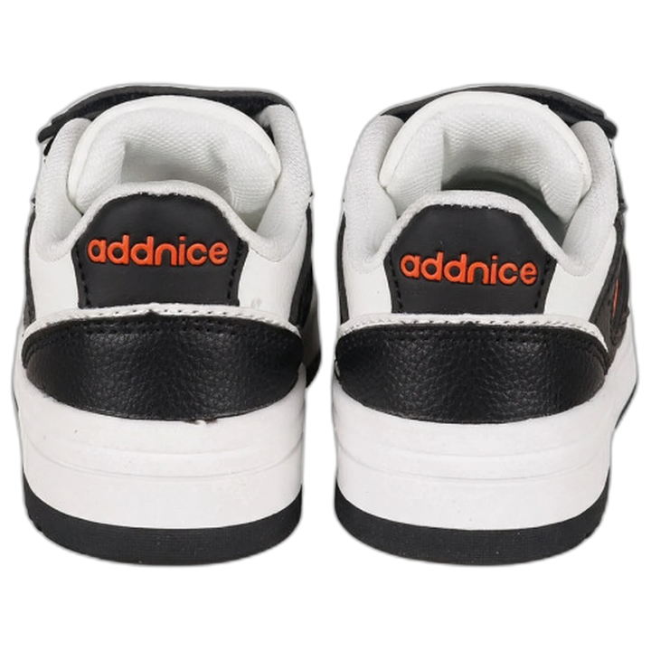 Zapatillas Addnice Skate Max Velcro Niño Negro-Naranja