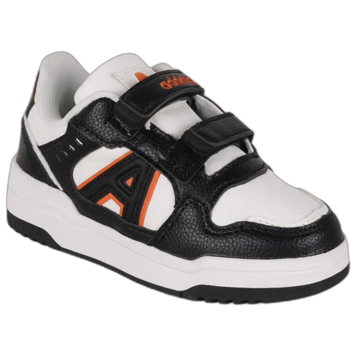 Zapatillas Addnice Skate Max Velcro Niño Negro-Naranja