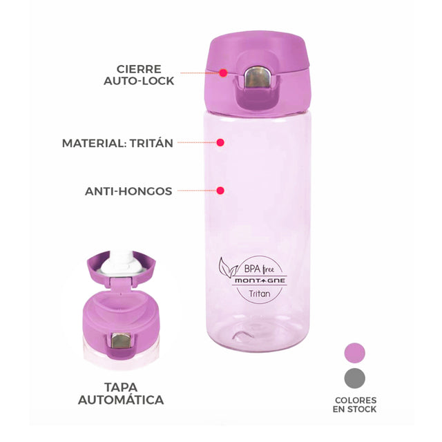 BOTELLA MONTAGNE 400ML COLORES VARIOS